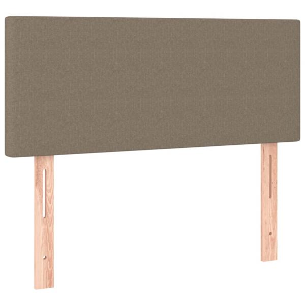 Boxspringbett mit Matratze & LED Taupe 120x190 cm Stoff