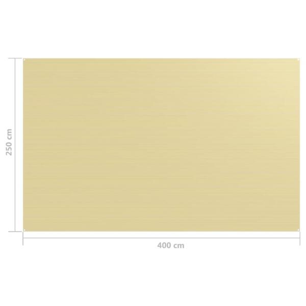 Zeltteppich 250x400 cm Beige