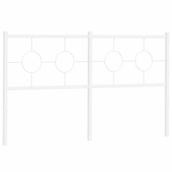 Kopfteil Metall Weiß 150 cm