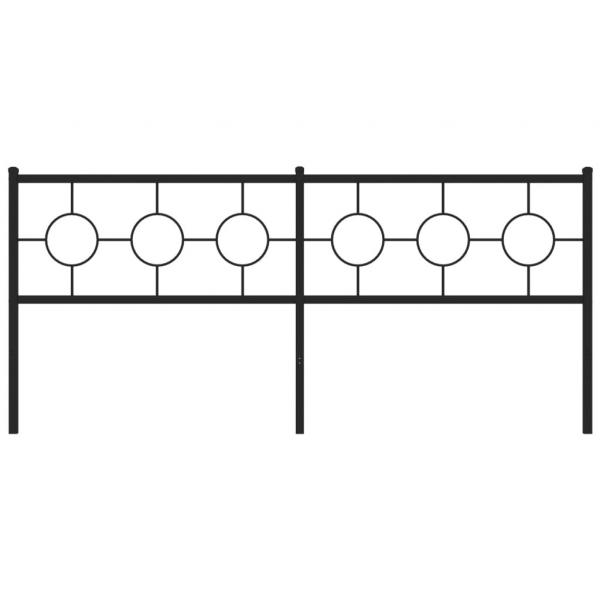 Kopfteil Metall Schwarz 200 cm