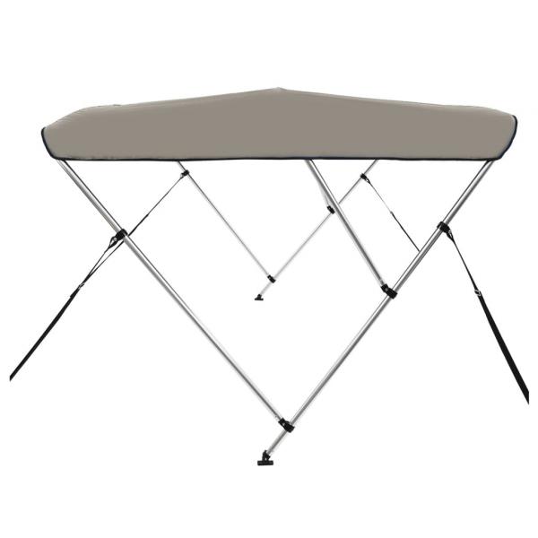 3-Bow Bimini-Top Grau 183x152x133 cm