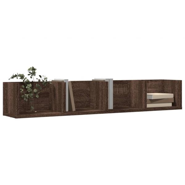 Wandschrank Braun Eichen-Optik 99x18x16,5 cm Holzwerkstoff