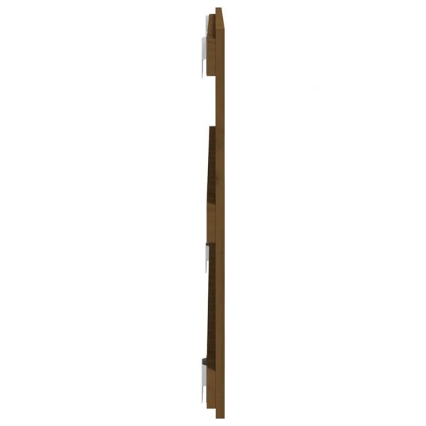 Wand-Kopfteil Honigbraun 108x3x60 cm Massivholz Kiefer