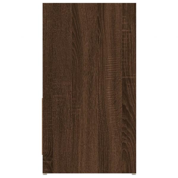 Badschrank Braun Eichen-Optik 60x33x61 cm Holzwerkstoff