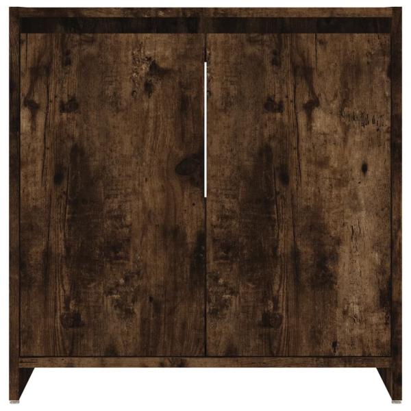 Badschrank Räuchereiche 60x33x61 cm Holzwerkstoff