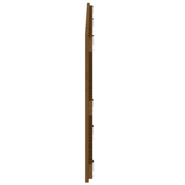 Wand-Kopfteil Honigbraun 147x3x60 cm Massivholz Kiefer