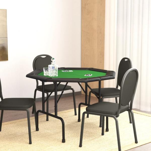 ARDEBO.de - Pokertisch Klappbar 8 Spieler Grün 108x108x75 cm