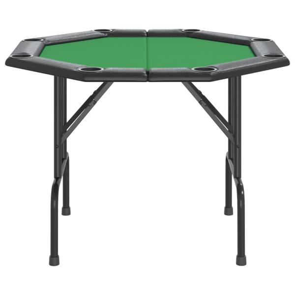 Pokertisch Klappbar 8 Spieler Grün 108x108x75 cm