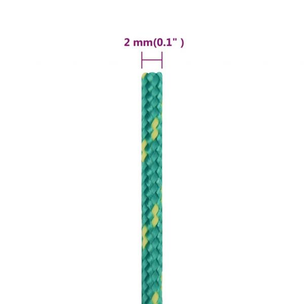 Bootsseil Grün 2 mm 250 m Polypropylen