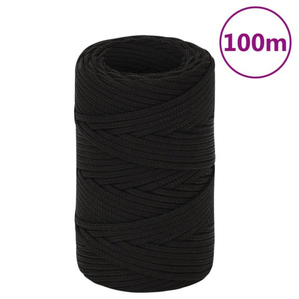 ARDEBO.de - Arbeitsseil Schwarz 2 mm 100 m Polyester