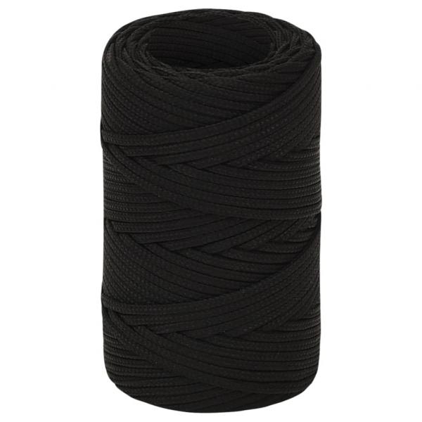 Arbeitsseil Schwarz 2 mm 100 m Polyester