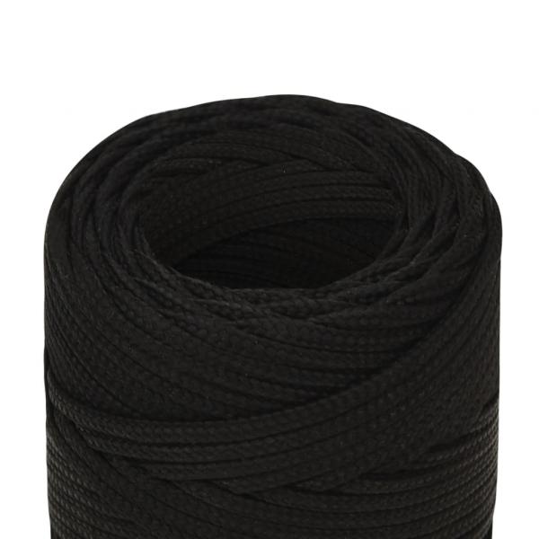 Arbeitsseil Schwarz 2 mm 100 m Polyester