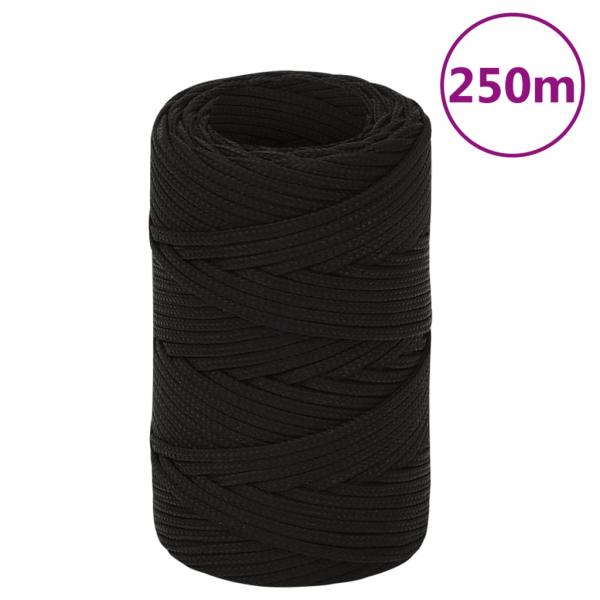 ARDEBO.de - Arbeitsseil Schwarz 2 mm 250 m Polyester