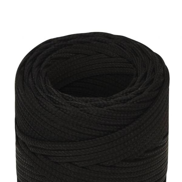 Arbeitsseil Schwarz 2 mm 250 m Polyester