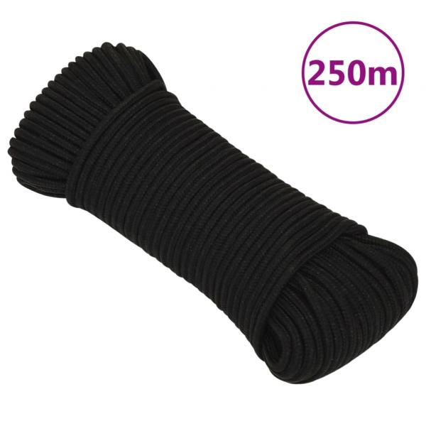 ARDEBO.de - Arbeitsseil Schwarz 3 mm 250 m Polyester