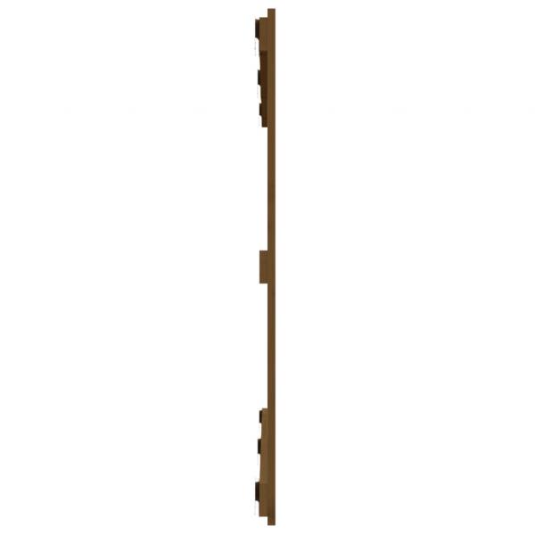 Wand-Kopfteil Honigbraun 127,5x3x90 cm Massivholz Kiefer