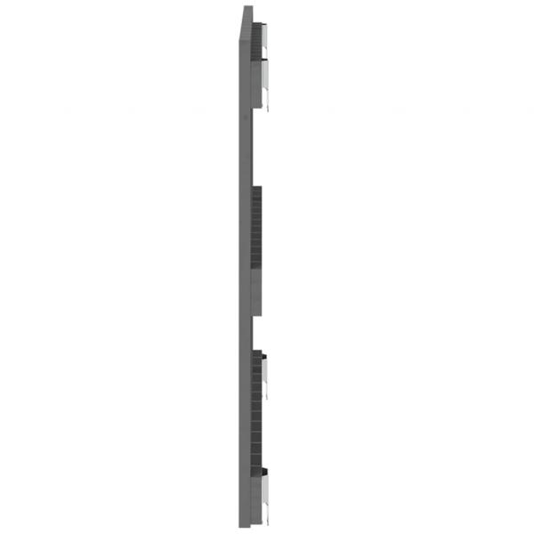 Wand-Kopfteil Grau 82,5x3x60 cm Massivholz Kiefer