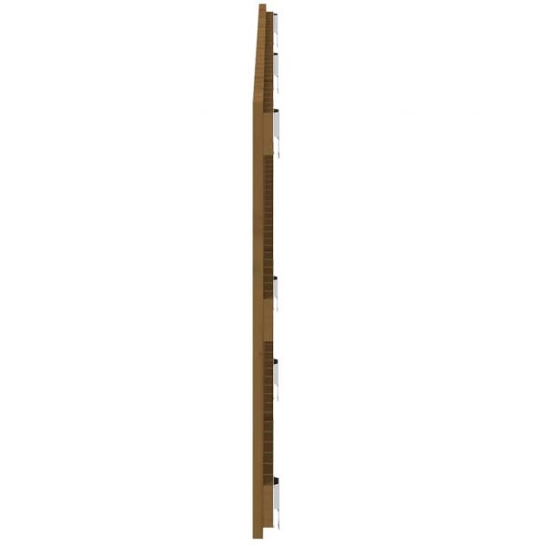 Wand-Kopfteil Honigbraun 166x3x60 cm Massivholz Kiefer