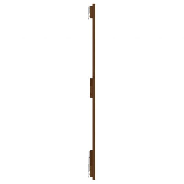 Wand-Kopfteil Honigbraun 140x3x90 cm Massivholz Kiefer