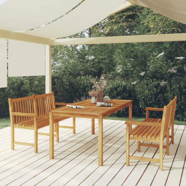 ARDEBO.de - 3-tlg. Garten-Essgruppe Massivholz Teak