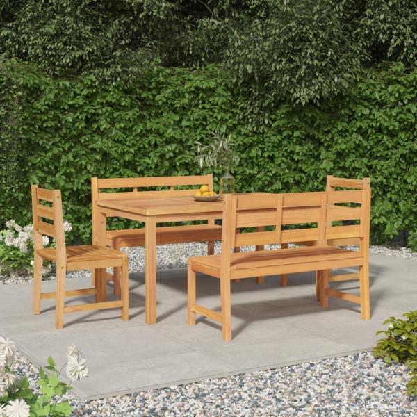 ARDEBO.de - 5-tlg. Garten-Essgruppe Massivholz Teak