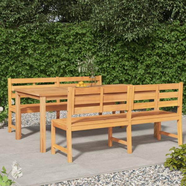 ARDEBO.de - 3-tlg. Garten-Essgruppe Massivholz Teak