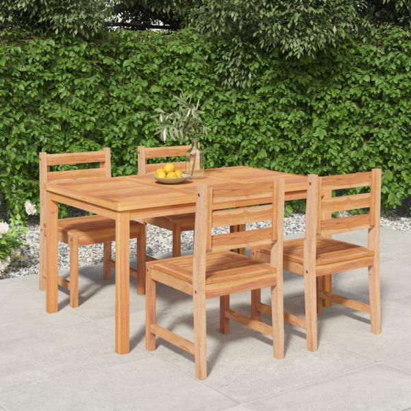 ARDEBO.de - 5-tlg. Garten-Essgruppe Massivholz Teak