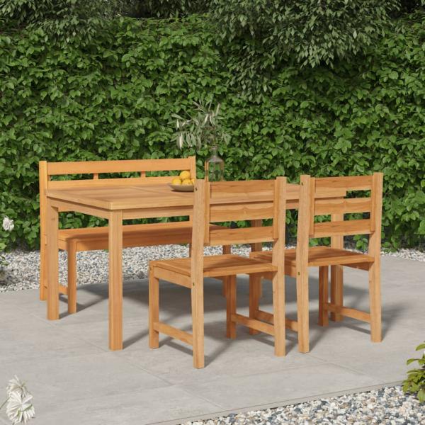 ARDEBO.de - 4-tlg. Garten-Essgruppe Massivholz Teak