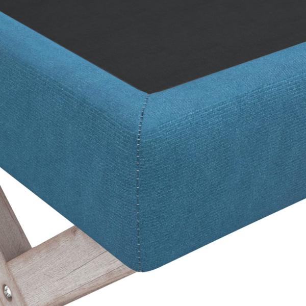 Hocker mit Stauraum Blau 110x45x49 cm Samt