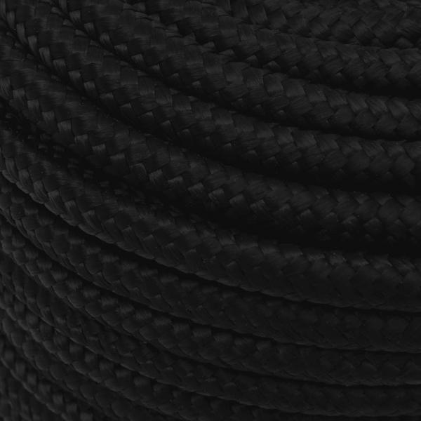 Arbeitsseil Schwarz 12 mm 25 m Polyester