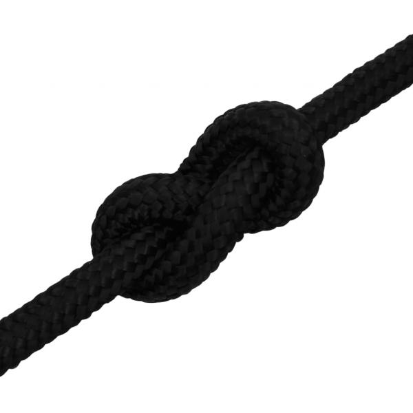 Arbeitsseil Schwarz 18 mm 50 m Polyester