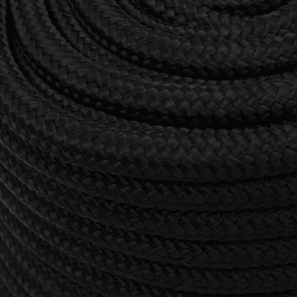 Arbeitsseil Schwarz 16 mm 25 m Polyester