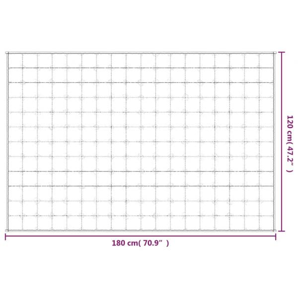 Gewichtsdecke Grau 120x180 cm 9 kg Stoff