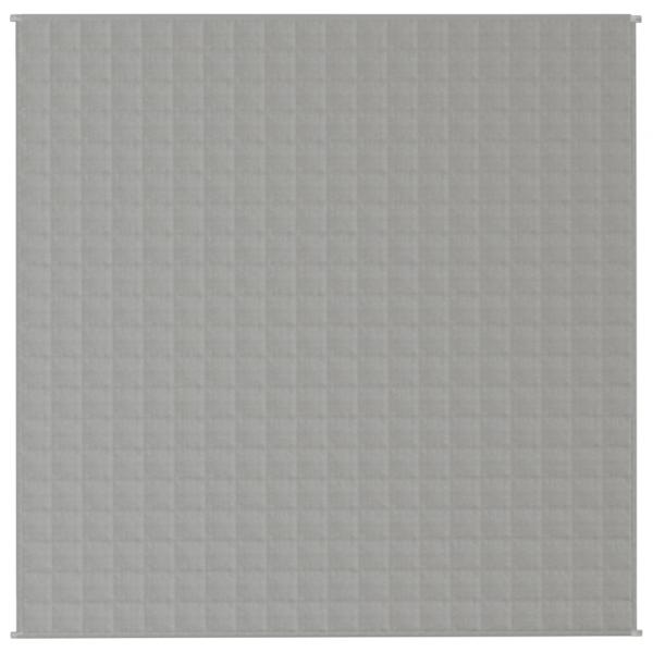 Gewichtsdecke Grau 200x200 cm 13 kg Stoff