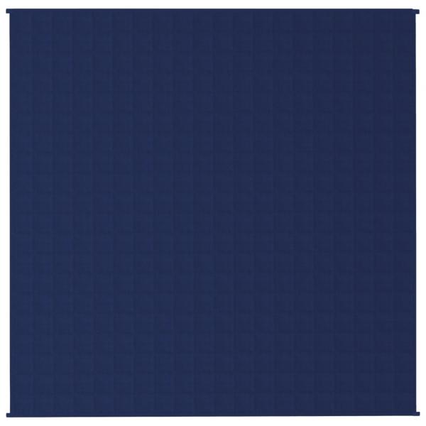 Gewichtsdecke Blau 200x200 cm 13 kg Stoff