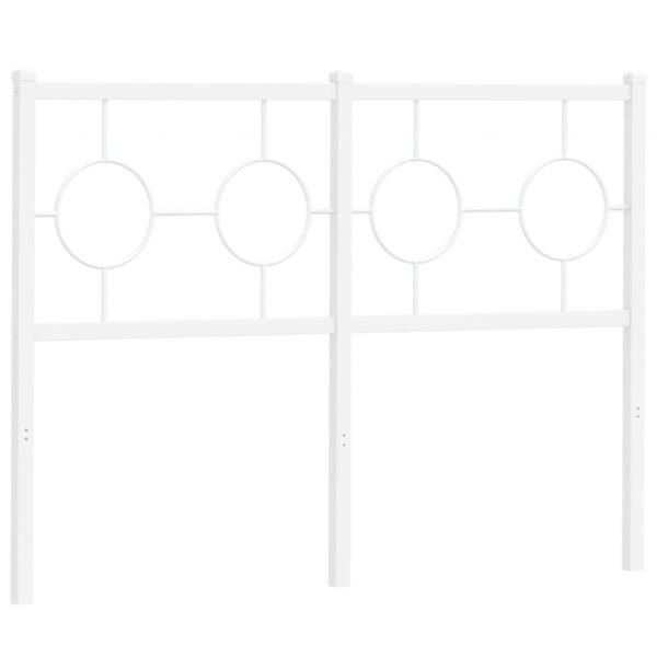 Kopfteil Metall Weiß 120 cm