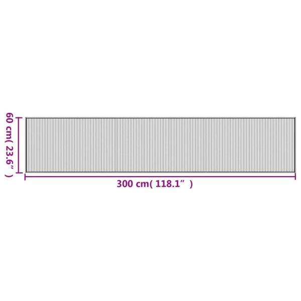 Teppich Rechteckig Braun 60x300 cm Bambus