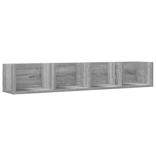 Wandschrank Grau Sonoma 99x18x16,5 cm Holzwerkstoff