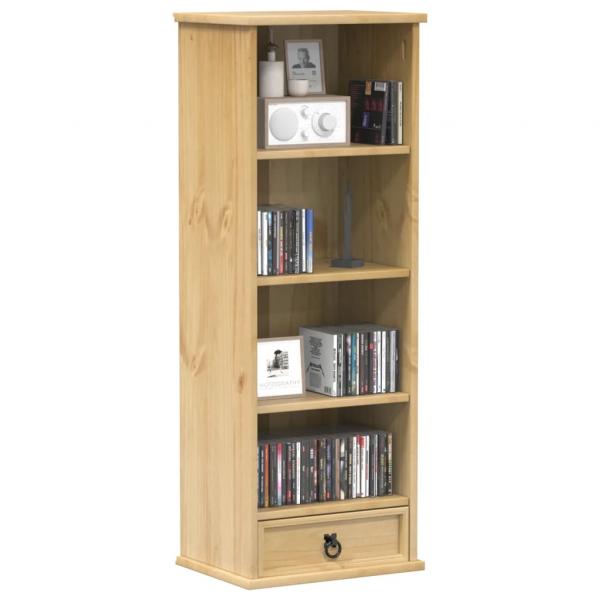 ARDEBO.de - CD-Schrank Corona 40x30x110 cm Massivholz Kiefer