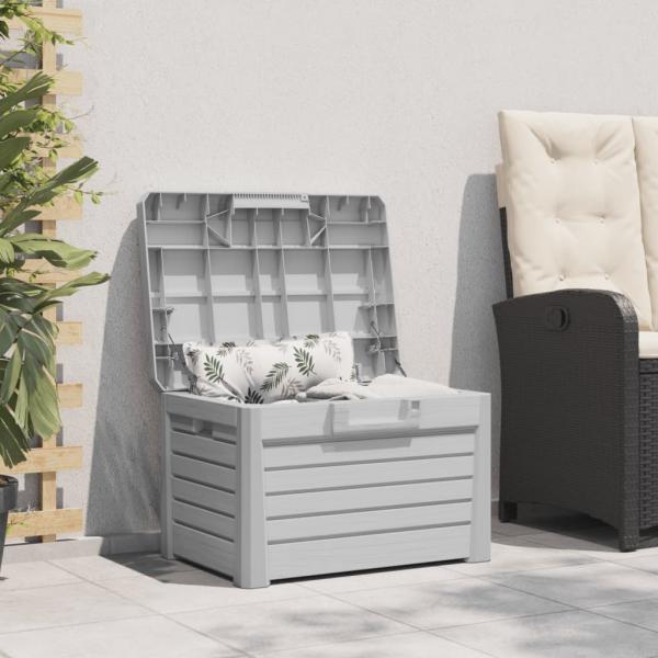 Outdoor-Kissenbox Grau 73x50,5x46,5 cm Polypropylen