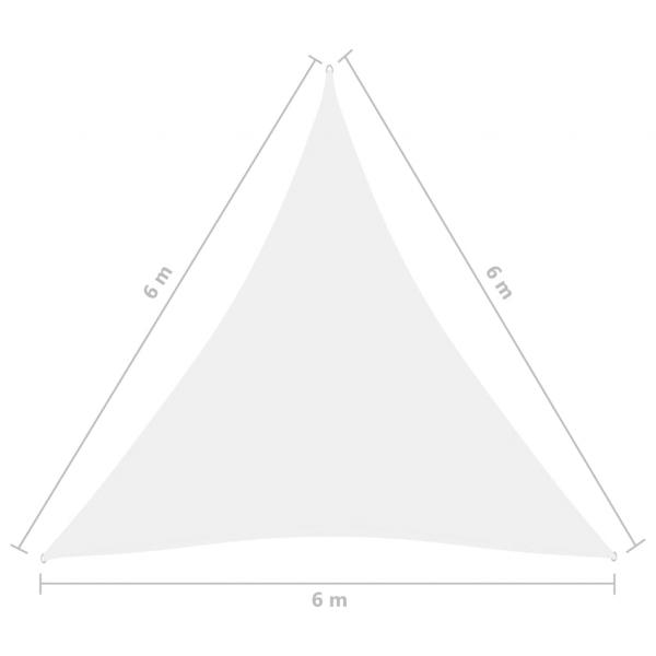 Sonnensegel Oxford-Gewebe Dreieckig 6x6x6 m Weiß