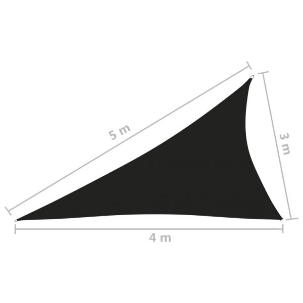 Sonnensegel Oxford-Gewebe Dreieckig 3x4x5 m Schwarz