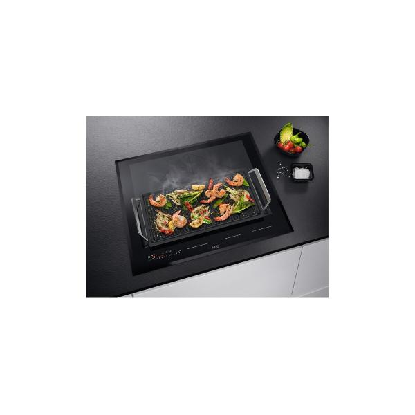 AEG IKE64683FB Autarkes Induktionskochfeld, 60 cm breit, Slider Touch, Facettenschliff, HOB²HOOD, schwarz