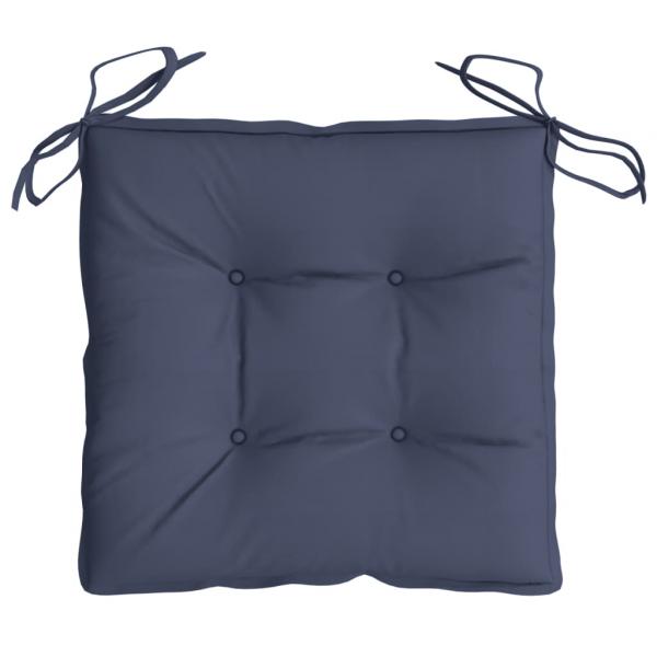 Stuhlkissen 4 Stk. Marineblau 40x40x7 cm Oxford-Gewebe