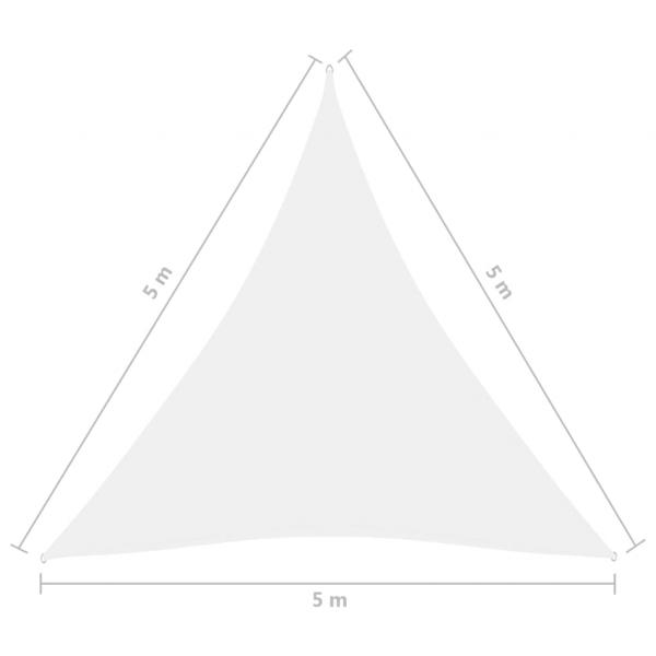 Sonnensegel Oxford-Gewebe Dreieckig 5x5x5 m Weiß