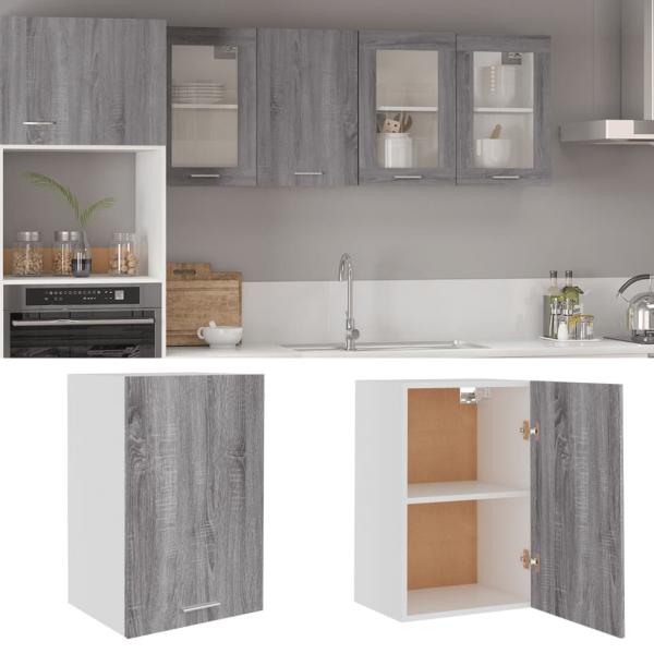 ARDEBO.de - Hängeschrank Grau Sonoma 39,5x31x60 cm Holzwerkstoff