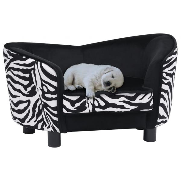 ARDEBO.de - Hundesofa Schwarz 68x38x38 cm Plüsch 