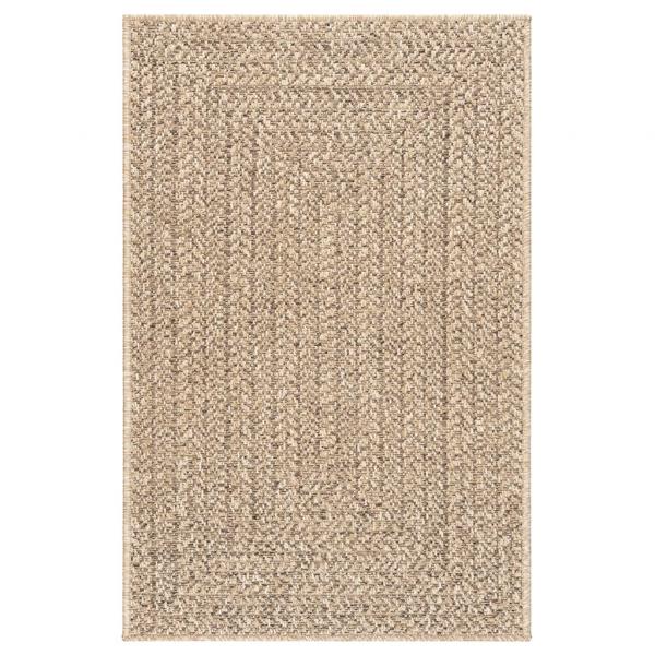 Teppich ZIZUR 240x340 cm Jute-Optik Indoor und Outdoor