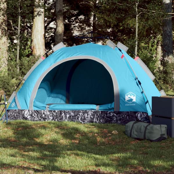 ARDEBO.de - Campingzelt 2 Personen Blau Quick Release