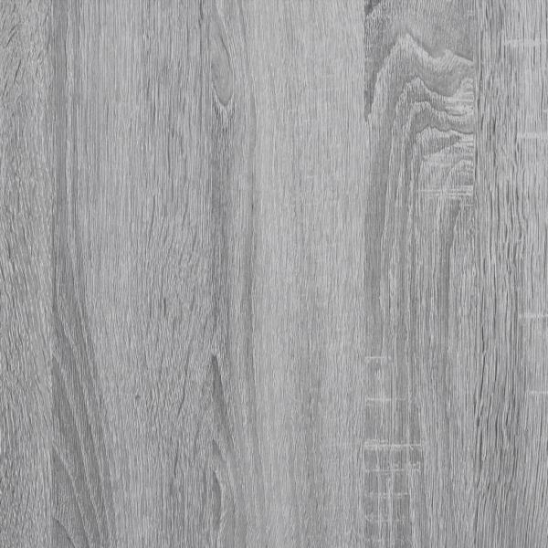 Bettgestell Grau Sonoma 75x190 cm Holzwerkstoff und Metall